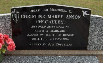 Christine Maree ANSON - Moorngag Cemetery