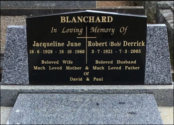 Robert Derrick BLANCHARD - Moorngag Cemetery