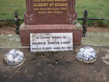 Maurice Simeon EVANS - Moorngag Cemetery