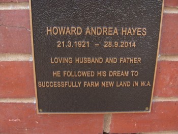 Howard HAYES - Moorngag Cemetery