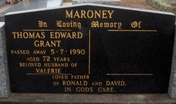 Thomas Edward Grant MARONEY - Moorngag Cemetery