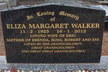 Eliza Margaret WALKER - Moorngag Cemetery