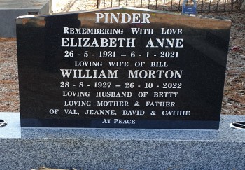 William Morton PINDER - Winton Cemetery