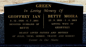 Geoffrey Ian GREEN - Winton Cemetery