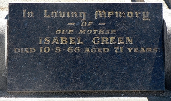 Isabel GREEN - Winton Cemetery