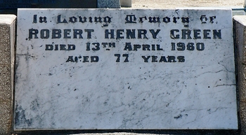 Robert Henry GREEN - Winton Cemetery