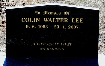 Colin Walter LEE - Winton Cemetery