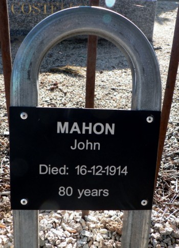 John MAHON - Winton Cemetery