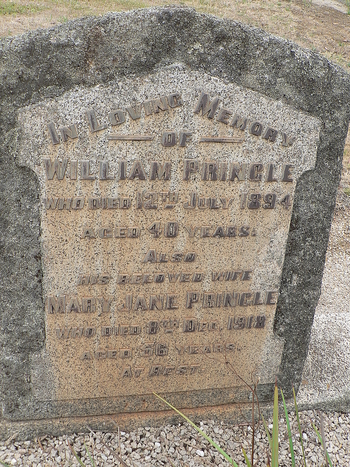 Mary Jane PRINGLE - Winton Cemetery