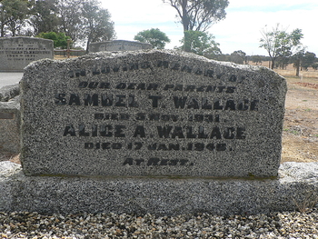 Alice Amelia WALLACE - Winton Cemetery