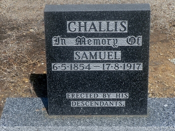 Samuel CHALLIS - Winton Cemetery